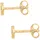 Elli Ohrstecker Kreis Gehämmert Organic gold 925 Sterling Silber onesize