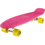 Ridge PB-27-Pink-Yellow Skateboard, Pink/Yellow, 69 cm