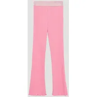 S.Oliver Flared-Leggings mit Rippstruktur und Glitzerbund pink 116