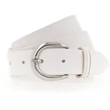 TAMARIS Gürtel, Essential Classics TB0001L01 Damen, Gürtel Uni weiss 0100 - 80