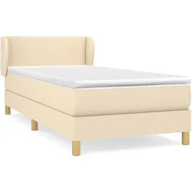 vidaXL Boxspringbett 100 x 200 cm Creme