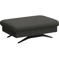 flexlux Pouf Glow Sitzhocker Leder 95 x 81 x 65 cm Grau