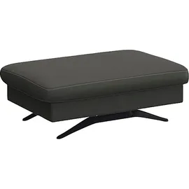 flexlux Pouf Glow Sitzhocker Leder 95 x 81 x 65 cm Grau