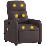 vidaXL Massagesessel, Dunkelbraun Stoff