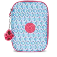 Kipling 100 PENS Großes Federetui, Beutel, Etuis, Dreamy Geo C (Blau)