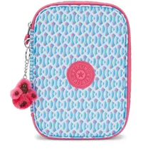 Kipling 100 PENS Großes Federetui, Beutel, Etuis, Dreamy Geo C (Blau)