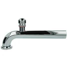 tecuro Abgangsbogen 90° mit Rohrbelüfter für Siphon Geruchsverschluss verchromt 300 mm