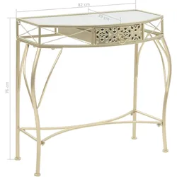 vidaXL Beistelltisch Französischer Stil Metall 82x39x76 cm : Farbe - Gold