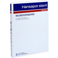 BEIERSDORF Hansapor steril Wundverband 8x10 cm 3 St