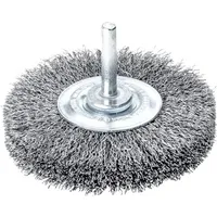 Lessmann Schaftrundbürste D.50mm Schaft 6mm Drahtstärke 0,3mm STA 11mm