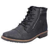 Rieker Winterstiefelette RIEKER, Herren, Gr. 44, schwarz, Lederimitat, Schuhe Winterstiefelette, Schnürboots, Winterboots in schmaler Form, Topseller