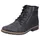 Rieker Winterstiefelette RIEKER, Herren, Gr. 44, schwarz, Lederimitat, Schuhe Winterstiefelette, Schnürboots, Winterboots in schmaler Form, Topseller