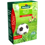 Dehner Rasen-Saatgut, Spiel- und Sportrasen Profi, 1.25 kg, für ca. 50 qm, Grün