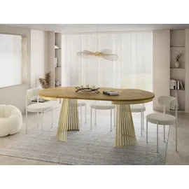 WFL GROUP Naro Ø 120 cm braun/gold