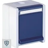 Opus Schuko-Steckdose 1-fach Aufputz hellgrau/stahlblau 1 St.