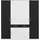 Priess Kleiderschrank 185 x 193 x 55 cm Schwarz