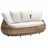 Dehner Tulum Loungesofa braun/weiß