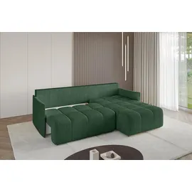 altdecor Ecksofa LONLI-L Cord 2-Sitzer Grün