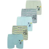 LOREZA 5er Set Boxershorts - Dino - Bunt | Gr.: 128/134