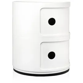 Kartell Componibili Recycled Beistelltisch Ø32 cm Weiß