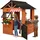 joyz Spielhaus mit Tür und Fenster 134 x 134 x 156,5 cm Braun