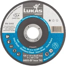 Lukas-Erzett T41 125x1,0x22,23 A60S-BF AT002672V9802 Trennscheiben-Set 125mm 50St.