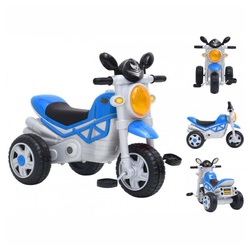 vidaXL Dreirad Dreirad Kinderfahrzeug Motorrad Trampelfahrzeug Blau blau