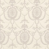 Rasch Textil Rasch Tapete 532104 - Vliestapete in Creme-Weiß mit Ornamenten im Barock-Stil aus der Kollektion Trianon XII - 10,05m x 0,53 m)