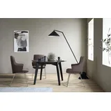 Polsterstuhl STRESSLESS "Laurel", braun (chocolate paloma, chrom glänzend), B:58cm H:92cm T:59cm, Leder PALOMA: PALOMA ist ein durchgefärbtes Semianilin-Möbelleder mit natürlicher Narbung., Stühle, Polsterstuhl, Low Back mit Armlehne, Größe L, mit Beinen aus Stahl in Chrom glänzend