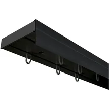 SN DECO GROUP Vorhangschiene SH mit Blende« 2 läufig-läufig Fixmaß, schwarz