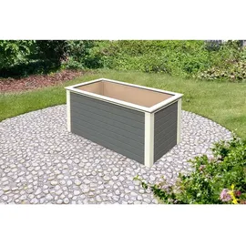 Karibu Hochbeet 28 mm 203 x 92 x 105 cm terragrau