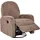 Beliani Schaukel-Fernsehsessel FEBE Stoff 77 x 102 x 90 cm Braun drehbar