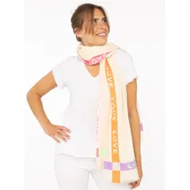 Zwillingsherz Schal in beige,