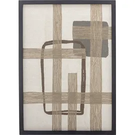 Bloomingville DAHEIM Wandbild 50 x 70 cm Bie Baumwolle Braun