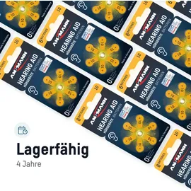Ansmann Hörgerätebatterien 10 (Gelb P10 PR70 ZL4 60 Stück