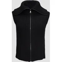 s.Oliver BLACK LABEL s.Oliver - Strickweste aus Alpaka-Mix, Damen, schwarz, 40