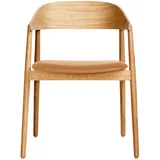 Andersen Furniture - AC2 Stuhl, Eiche matt lackiert / Leder cognac