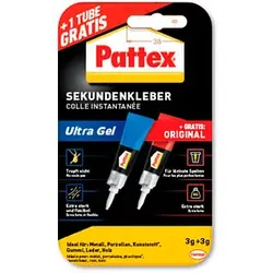 Pattex Ultra Gel Sekundenkleber 2x 3,0 g