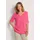 GOLDNER Kurzarmbluse pink 23