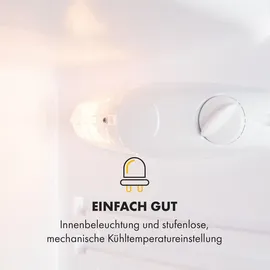 Klarstein Cool Cousin Kühlschrank (81 l, 830 mm hoch, Schwarz)