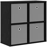 vidaXL Sideboard mit Schubladen Schwarz Eichen-Optik 59,5 x 27 x 57 cm
