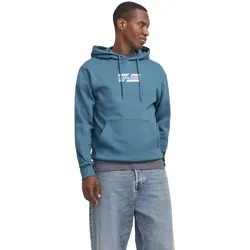 Jack & Jones Herren Hoodie Kapuzenpullover JJECORP GRAPHIC Regular Fit Oceanview 01 12268422 XXL