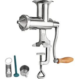 Vevor Manuelle Entsafter Weizengras Saftpresse Squeezer Obst Gemüse Entsafter 304 Edelstahl für Weizengras und Blattgemüse Edelstahl 3 Filter Ohne Strom (Manuelle)