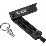 Wolf Tooth Wolf Tooth, Multi-Tool, 6-Bit Hex Wrench Multitool mit Schlüsselanhänger black/black 11 Funktionen)