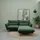 DOMO collection Eckcouch Polyester L-Form 2-Sitzer Grün