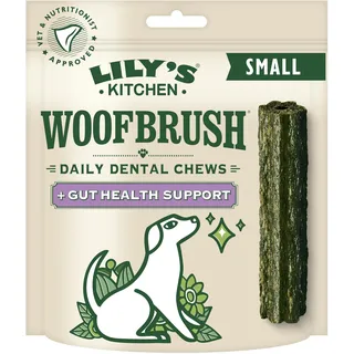 Lily's Kitchen Woofbrush Dental Chew with Gut Health — Natürliche Zahnstäbchen für kleine Hunde, 7 Stück (5 Stück)