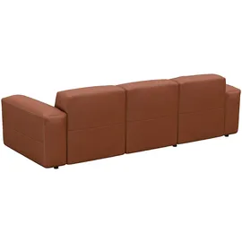 flexlux »Lucera Chaislongue rechts oder links, L-Form, bequem« modern & anschmiegsam, Kaltschaum, Stahl-Wellenunterfederung braun