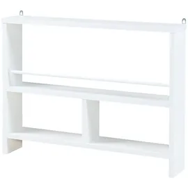 [en.casa] Piteå Wandregal 60 x 10,5 x 45 cm Weiß