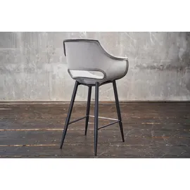 KAWOLA Barhocker ZAJA Sitzhöhe 76 cm Velvet grau