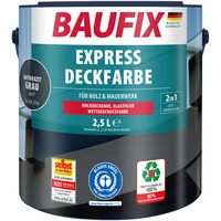 Baufix Express Deckfarbe, 2,5 Liter anthrazitgrau